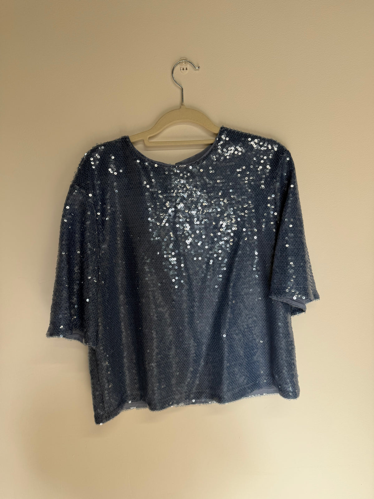 Preloved M&S Top, Size 8 Blue