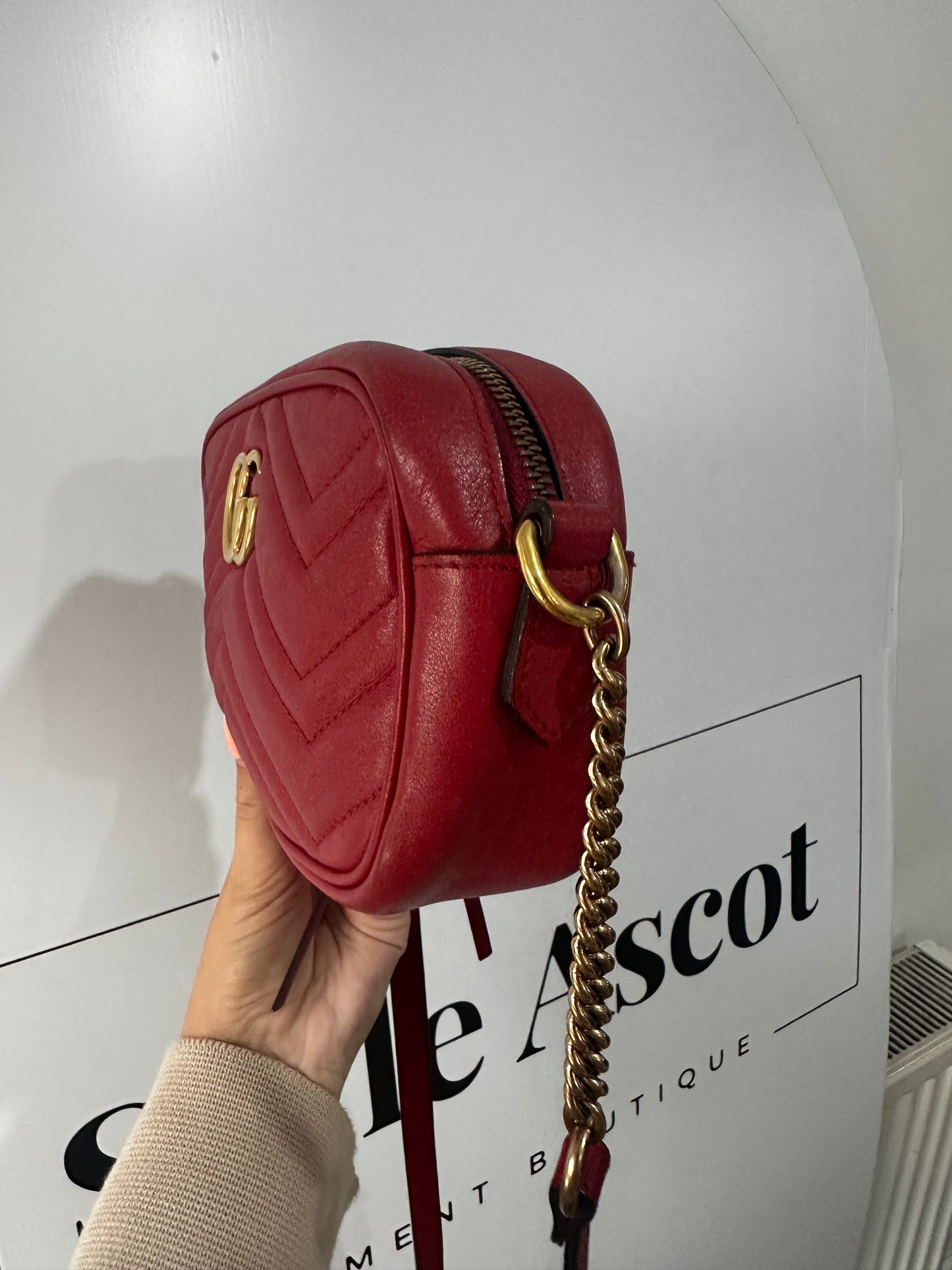 Red Gucci Mini Marmont