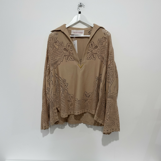 Pre-owned, Nude Valentino Garavani Summer Set - Top & Shorts, Size UK 8 (8-10)