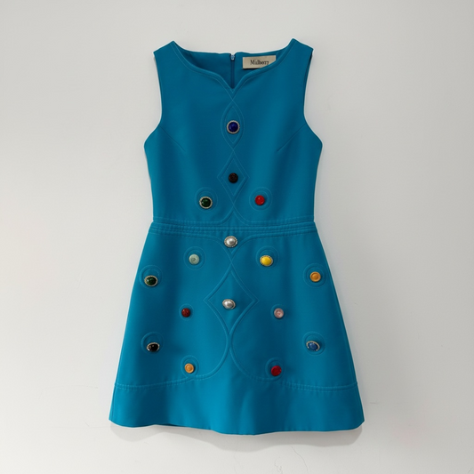 Preloved, Blue Mulberry Runway Dress, Size 8
