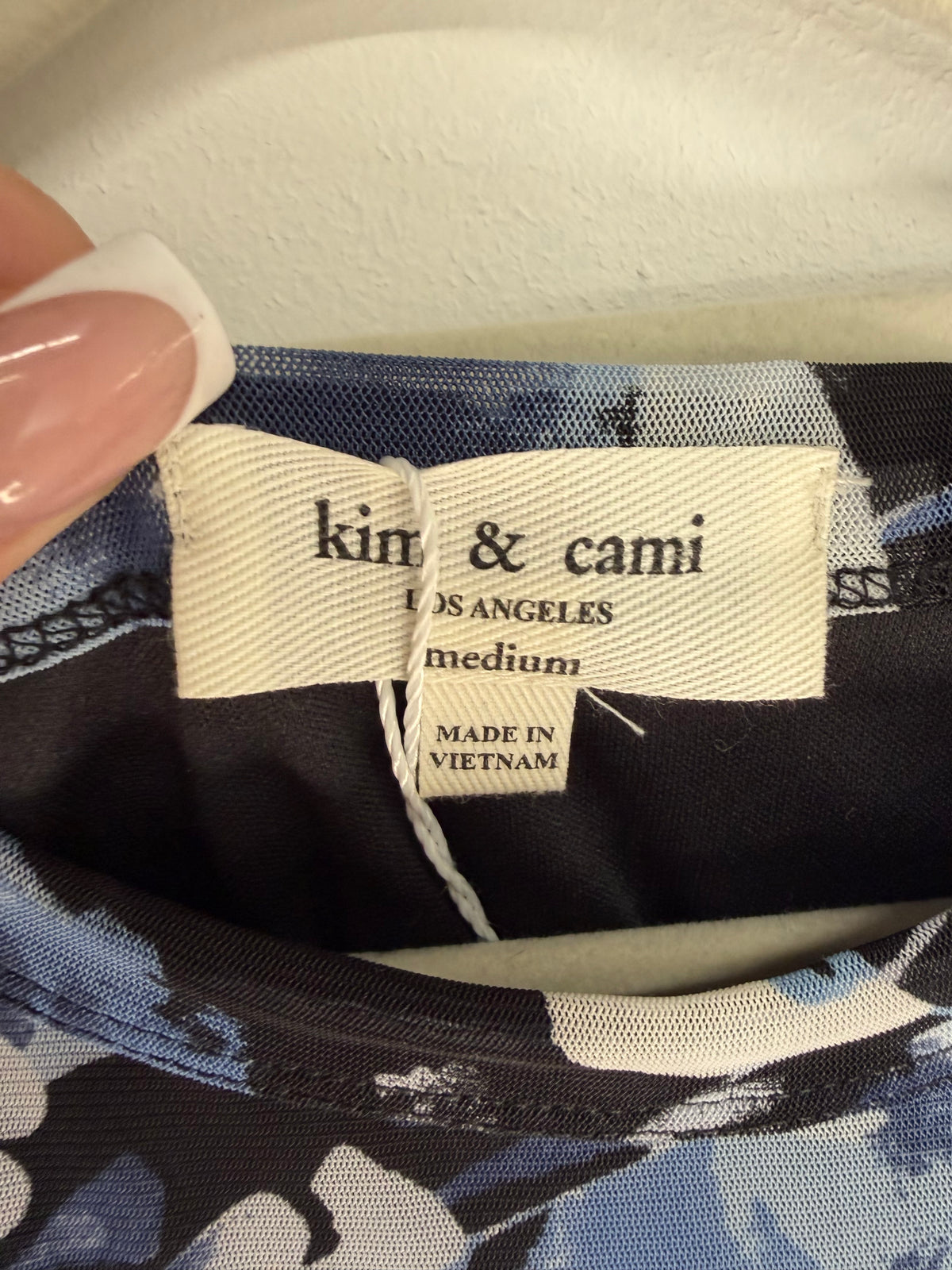 Preloved Kim & Cami Top, Size Medium Blue Floral
