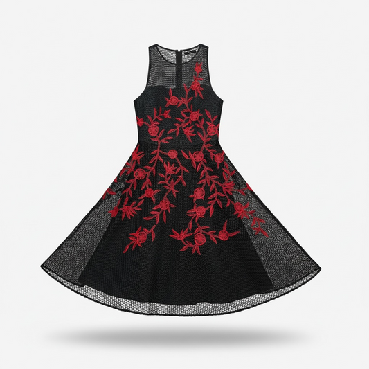 Pre-owned, Black and Red Sachin & Babi Noir Dress, Size 8