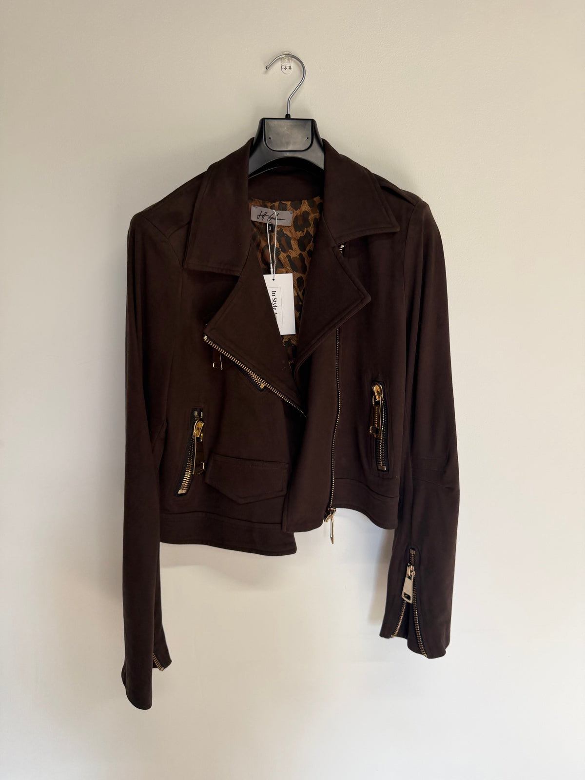 Preloved John Galliano Coat, Size Medium Brown