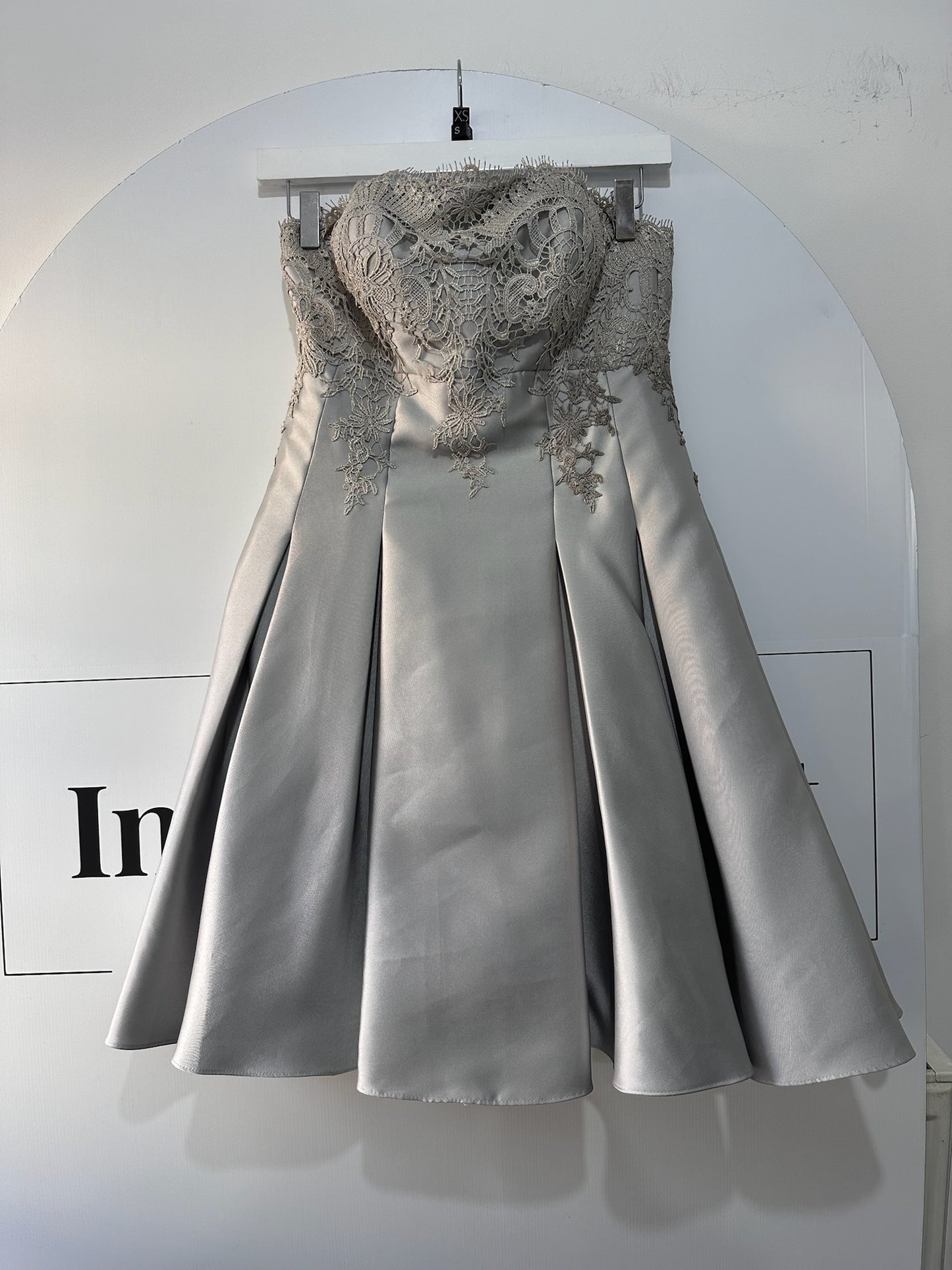 Silver Mikael Aghal Cocktail Dress, 6