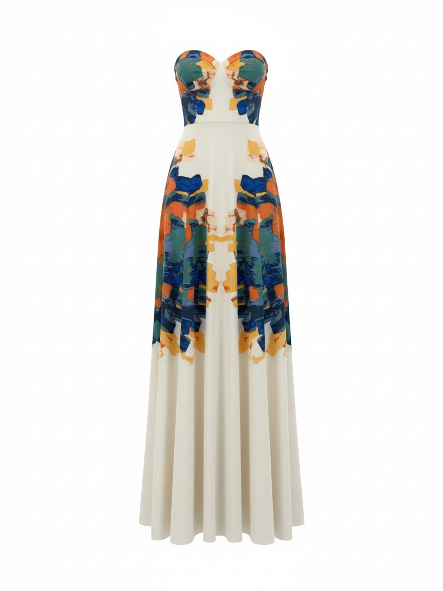 Preloved Tibi Dress, Size 10 White floral