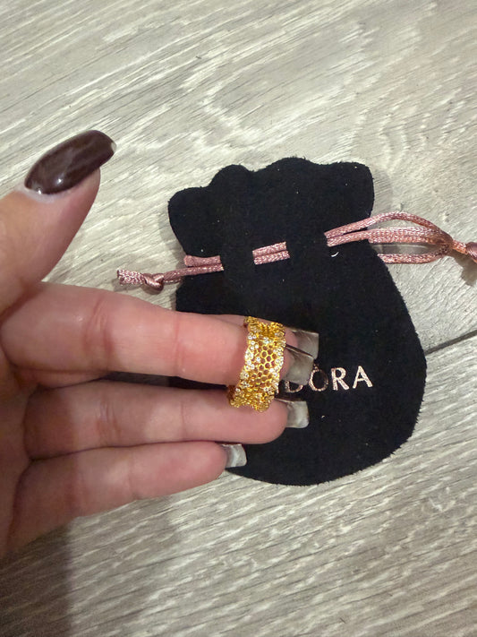 Gold and Silver Pandora  Ring, Small