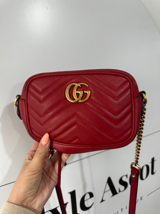 Red Gucci Mini Marmont