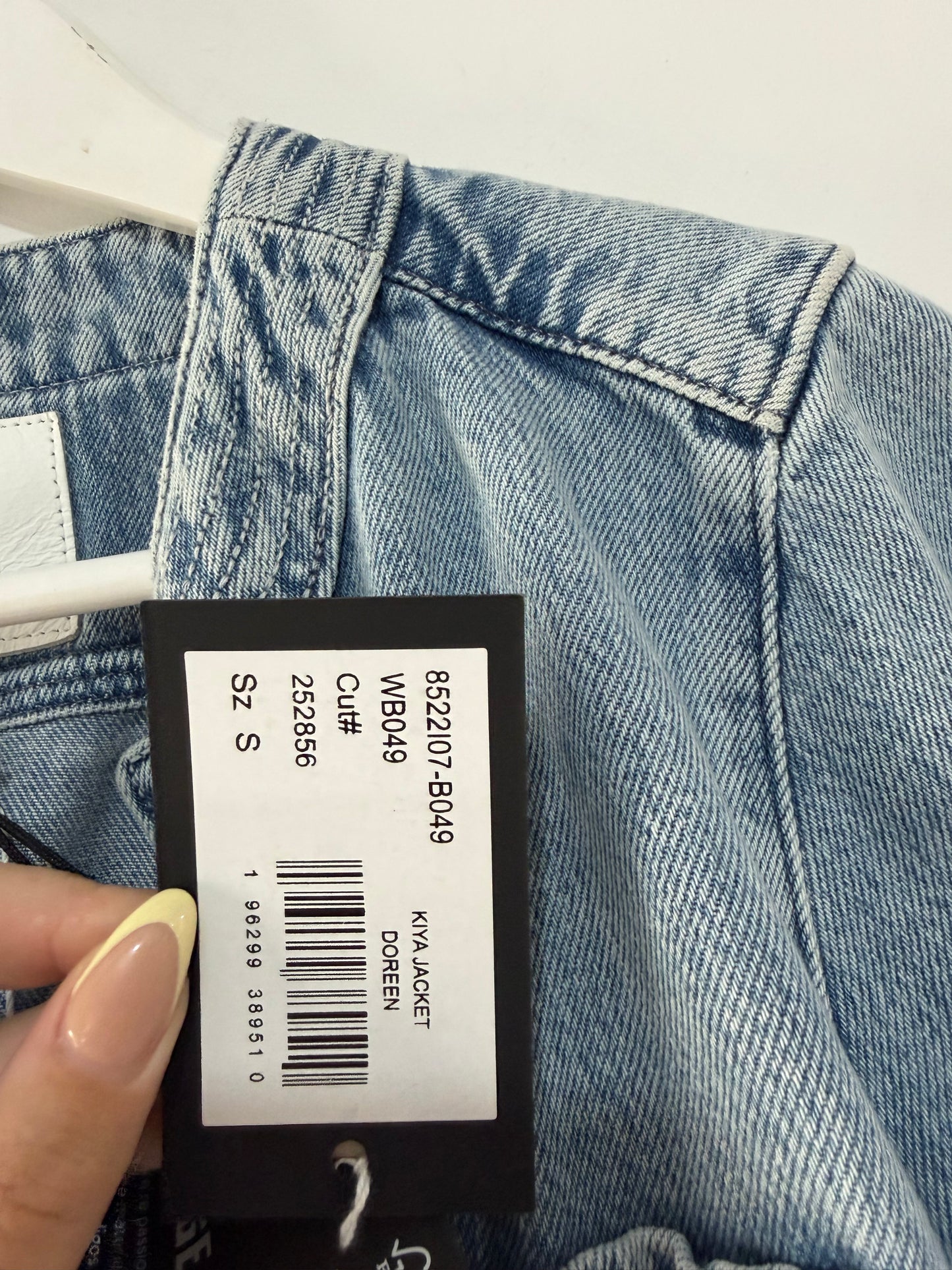 Preloved Blue Paige Denim Jacket, Small