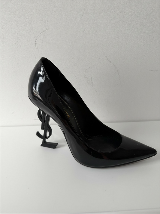 Preloved YSL Yves Saint Laurent Opyum Heels Shoes Size 37 UK 4 Black
