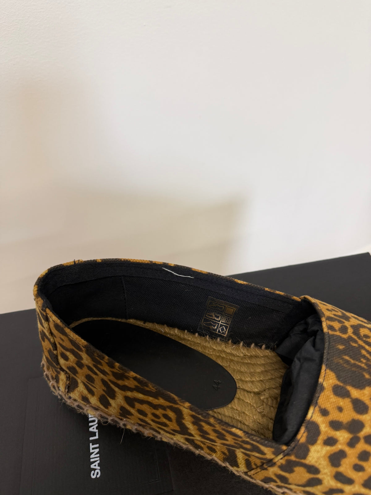 Preloved Saint Laurent Espadrilles EU 44 - UK 10 Leopard Print