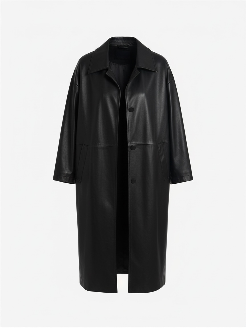 Preloved Trench Coat Size Medium Black