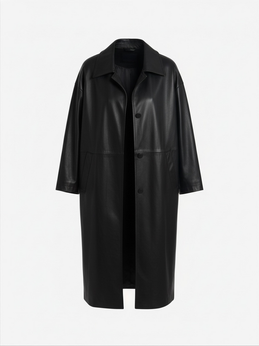 Preloved Trench Coat Size Medium Black