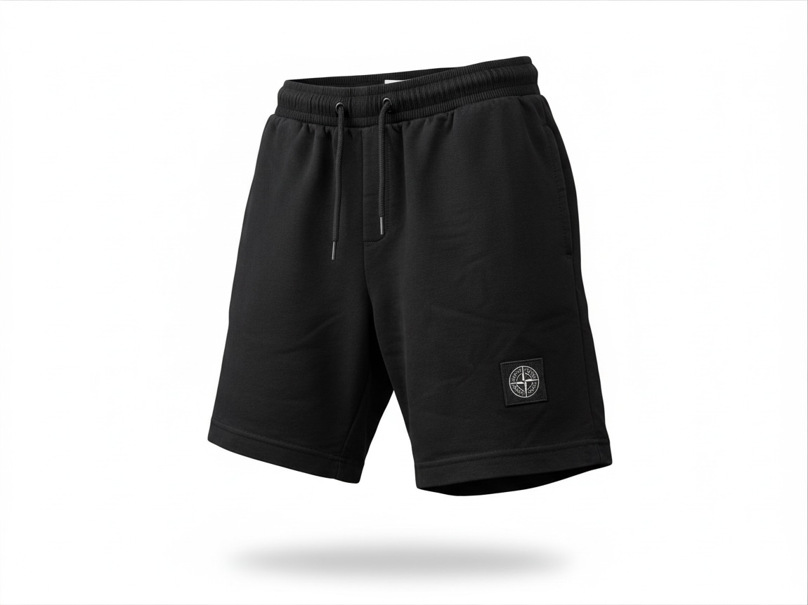 Preloved Stone Island Kids Shorts Age 6 (164) Black