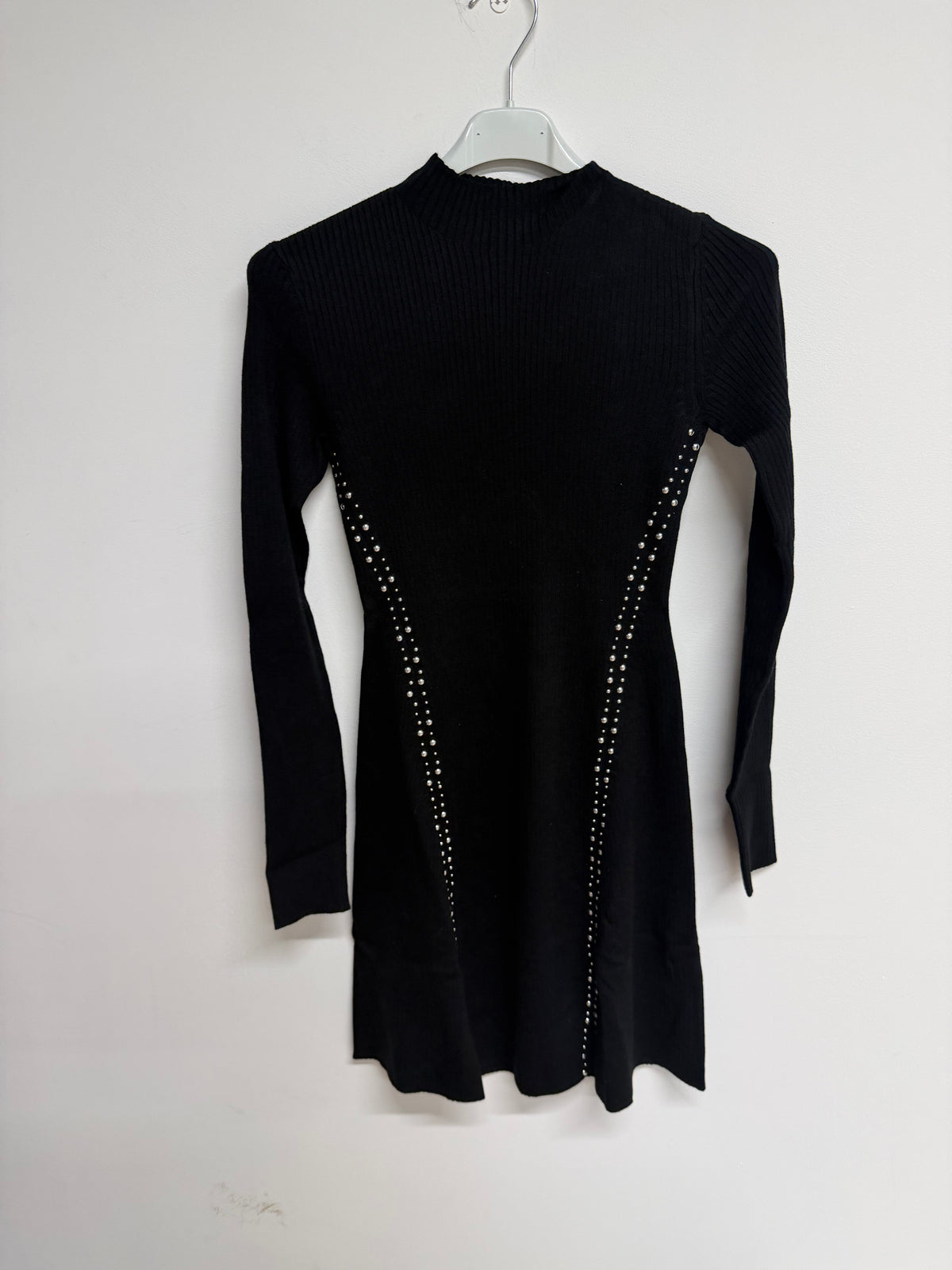 Preloved The Kooples Studded Jumper Dress Size XS Black