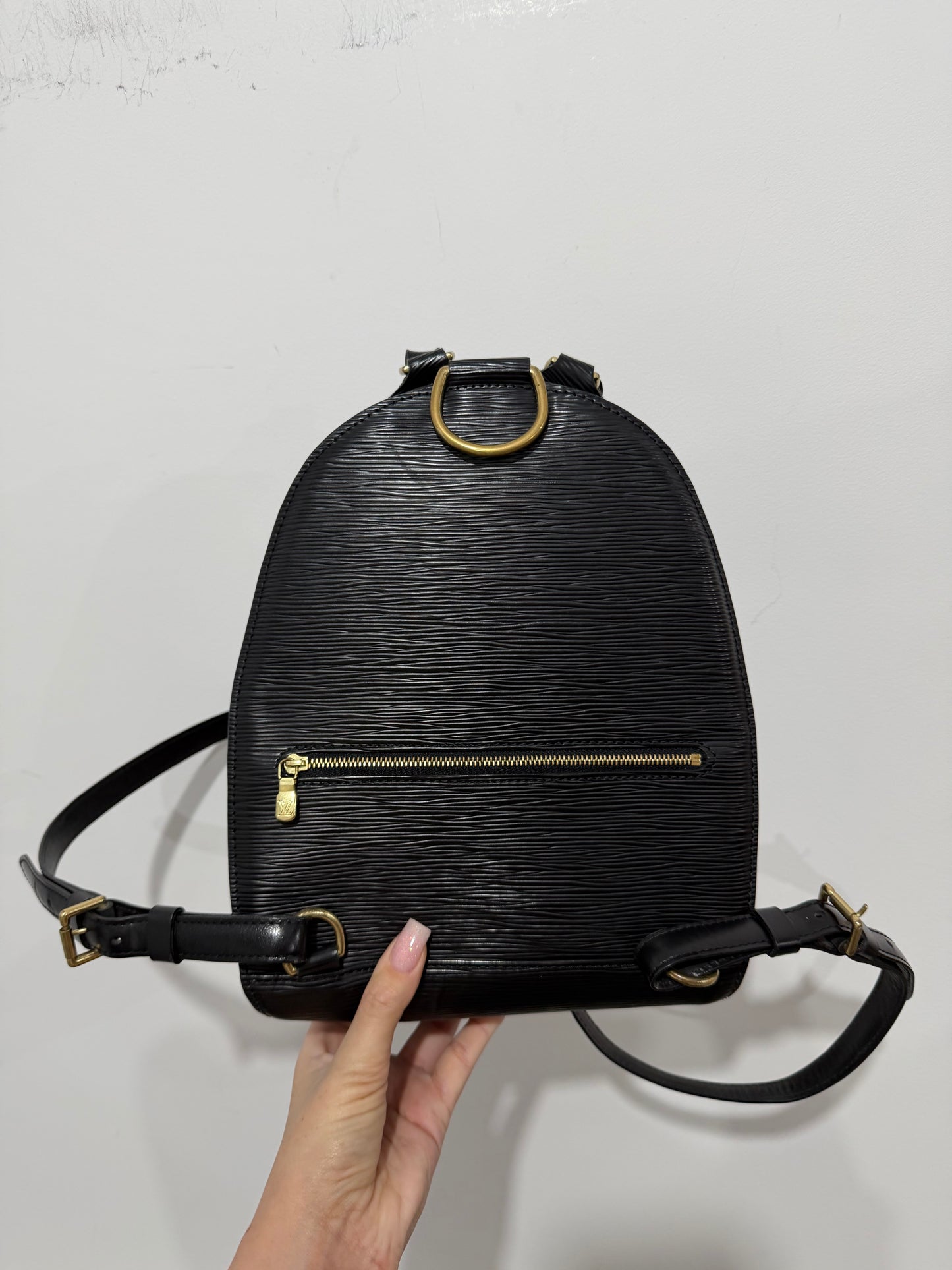 Epi Mabillon Backpack in Black Louis Vuitton Backpack