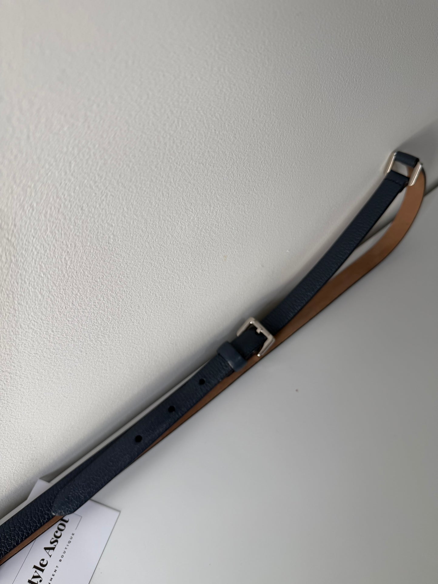 blue with silver hardware Mulberry Belt, 101cm