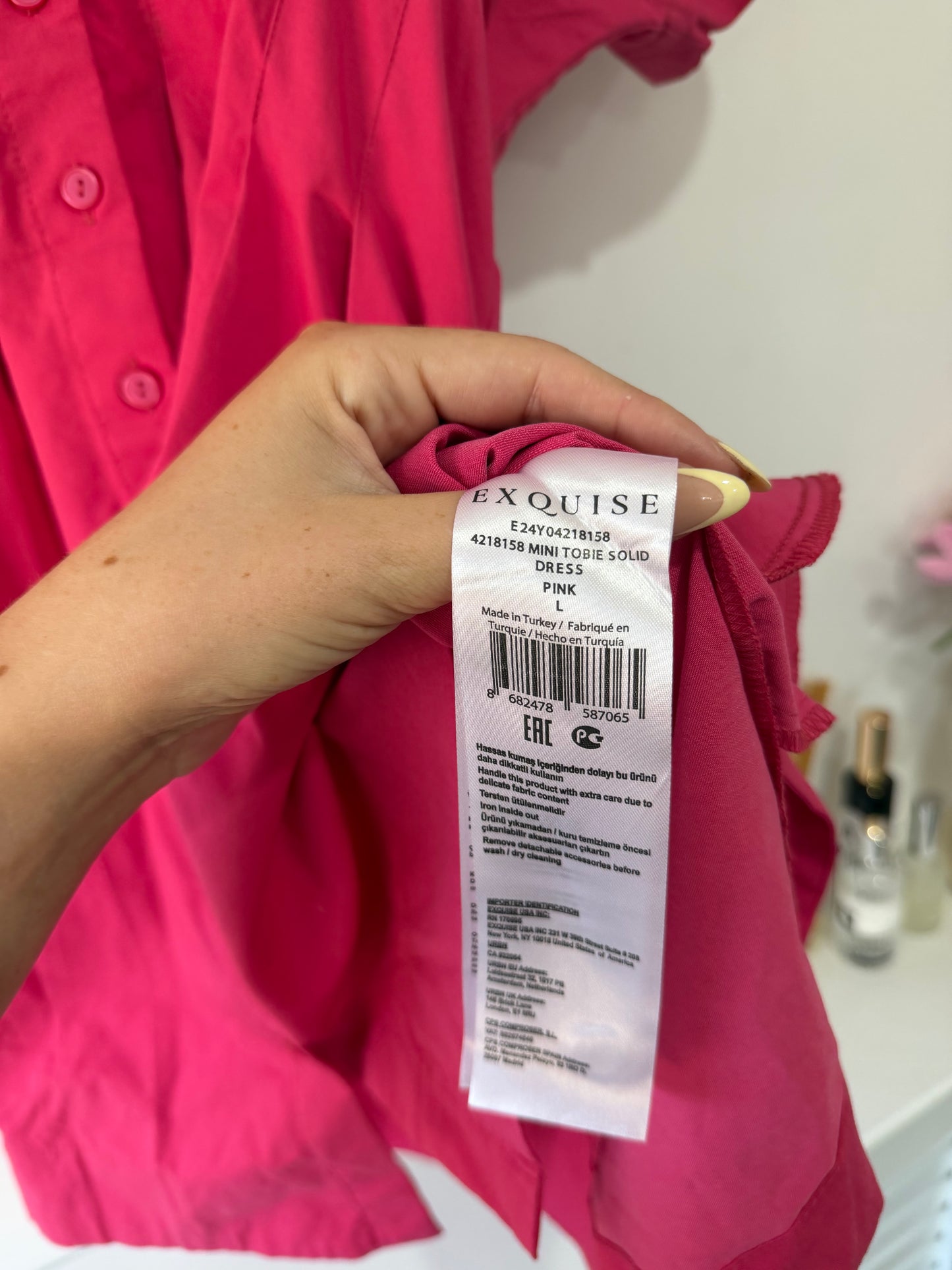 Preloved Pink Exquise  Dress, Large
