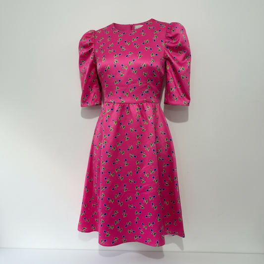 Preloved Pink with Blue Flower Design Be Blumarine Dress, 10