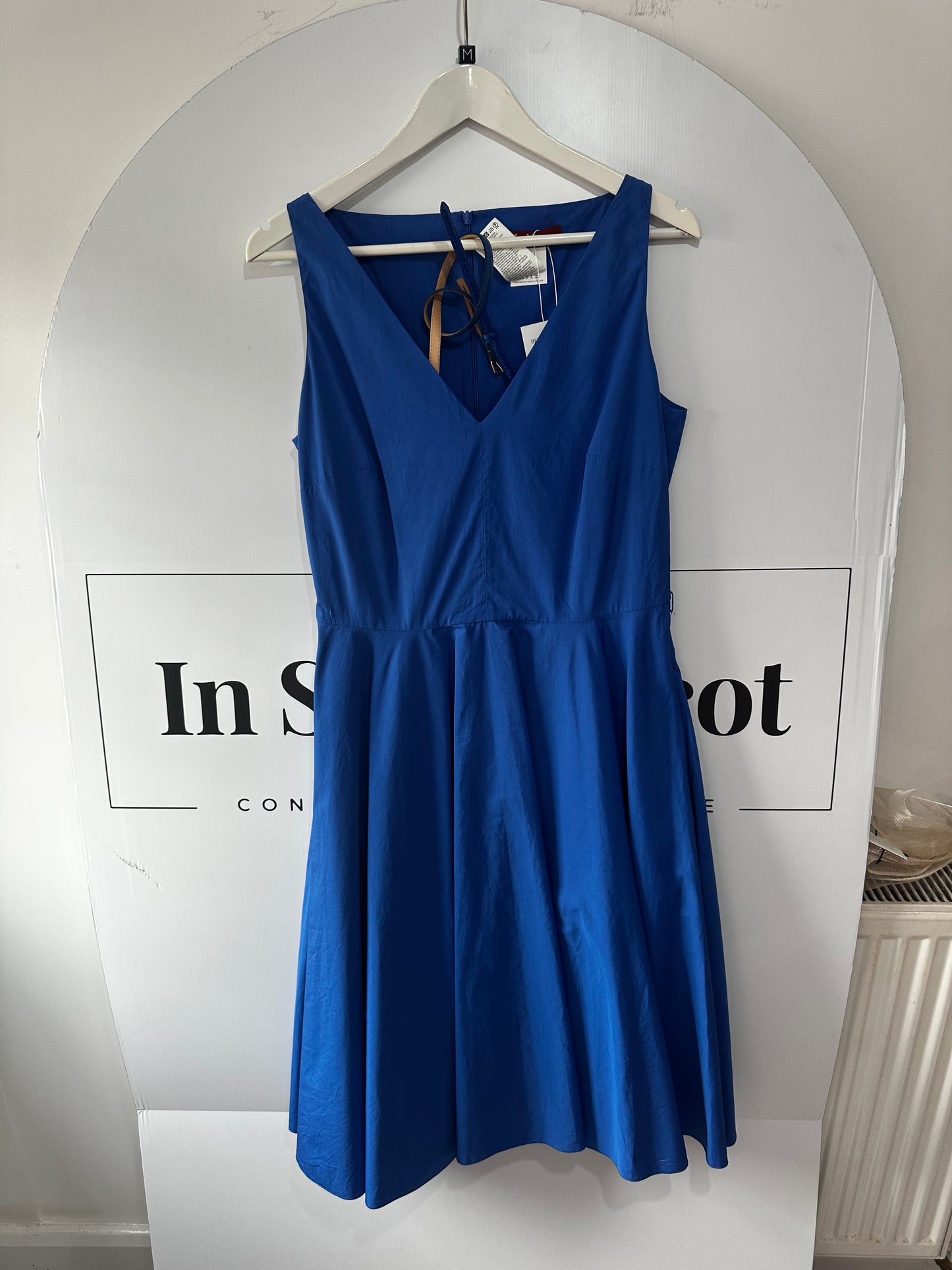 Blue MaxMara Studio Dress, Size 12