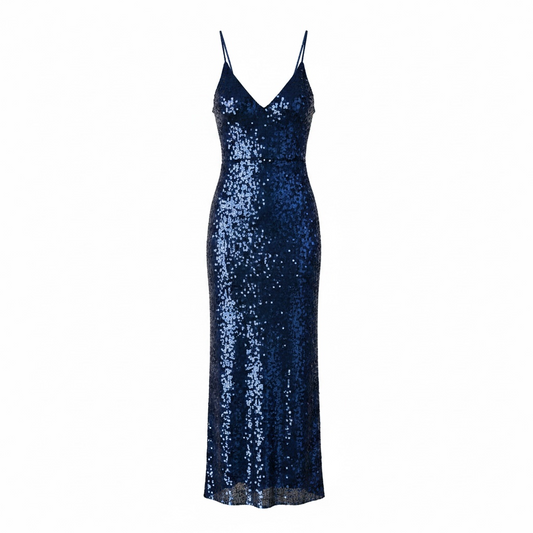 Pre-owned, NEW, Navy Ashish Dress, Size M