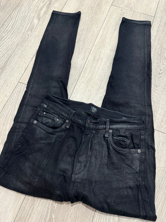 Black Citizens of Humanity Leather Pant, Size 26W - UK 8