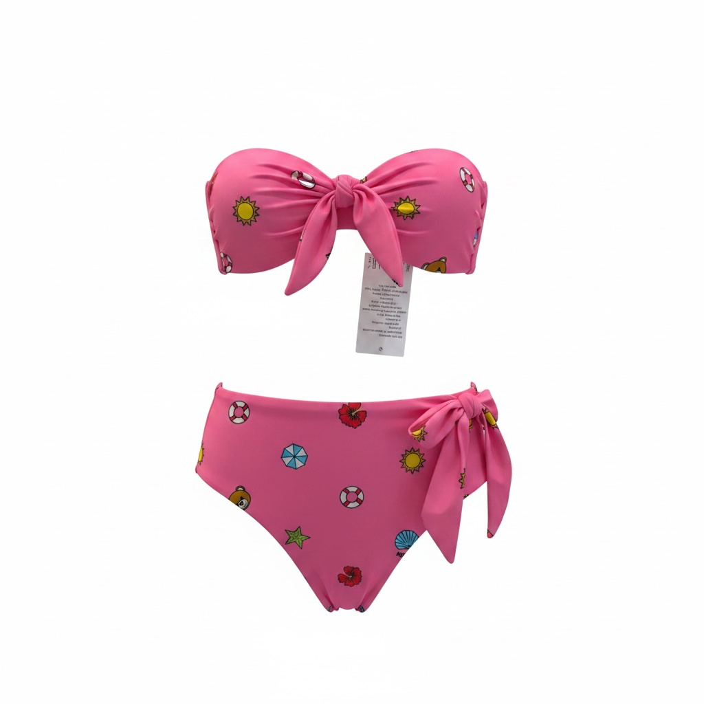 Preloved Pink BRAND NEW Moschino Bikini, Size 2