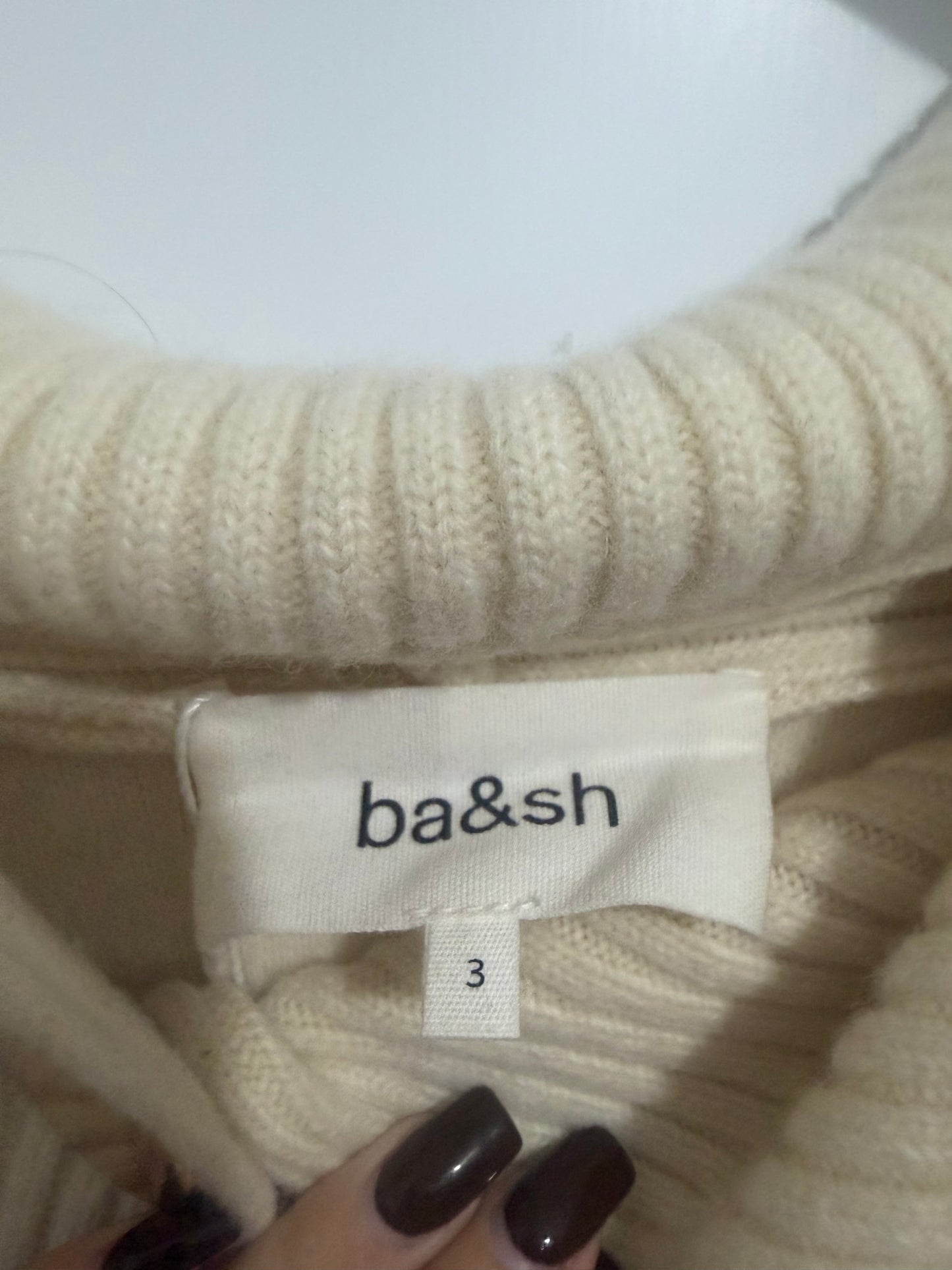 Cream Ba&sh Jumper, Size 3 (Medium, 12-14)