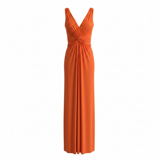 Preloved Orange/Coral Ingenue Dress, Size 10