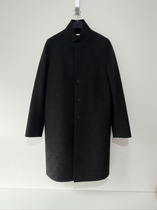 Preloved HarrisWharfLondon Wool Coat Size 12 Grey