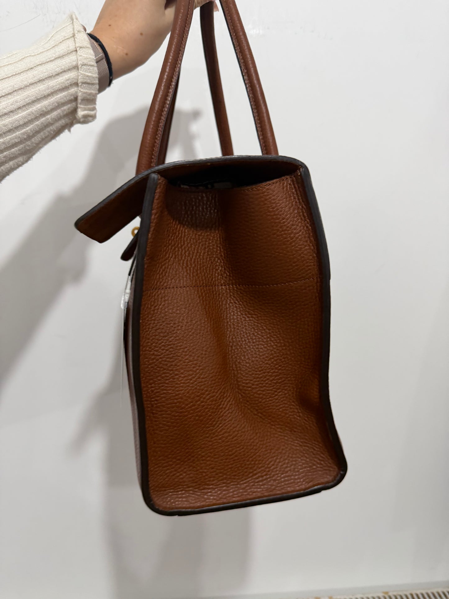 Pre-owned Oak Tan Mulberry Bayswater, Gold Hardware