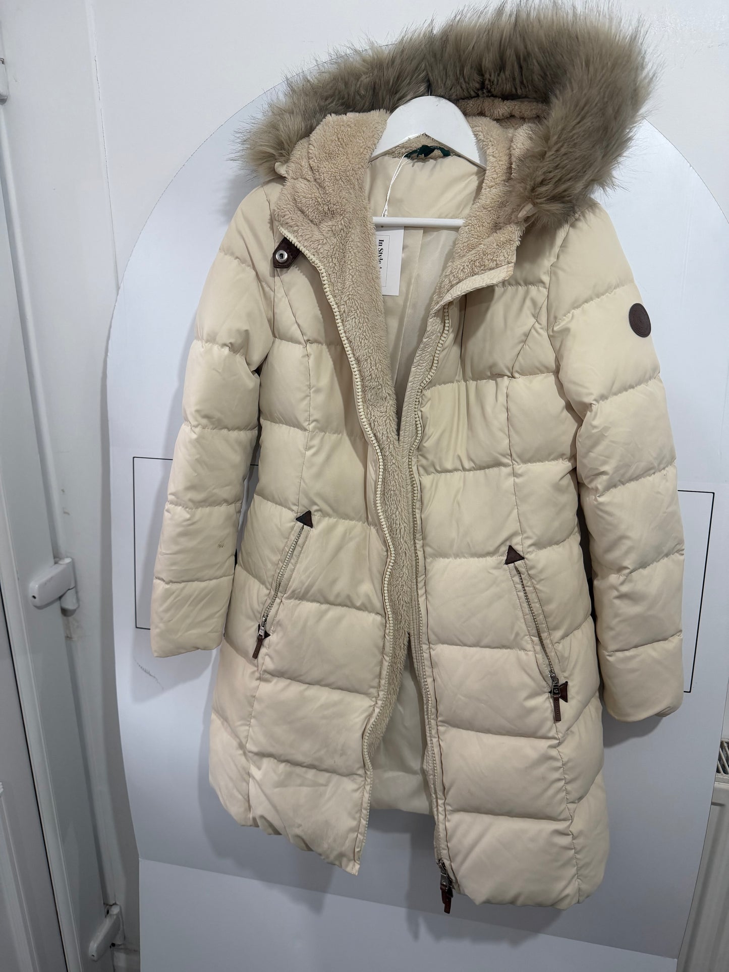 Cream Ralph Lauren Coat, Small