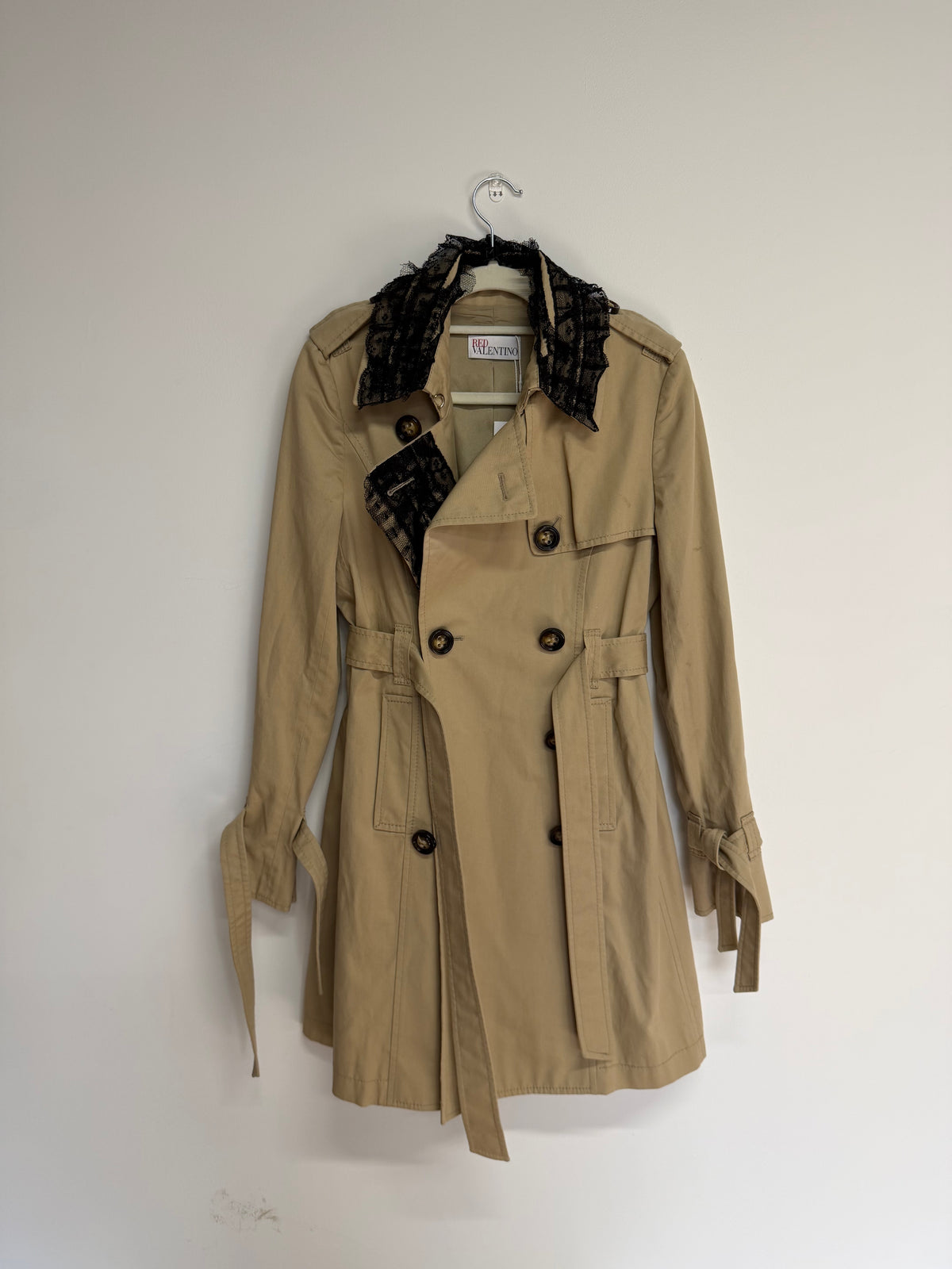 Preloved Red Valentino Trench Coat Size 8 Beige