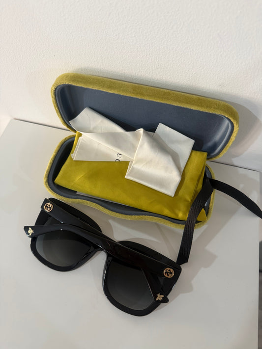 Black Gucci Sunglasses, with Case
