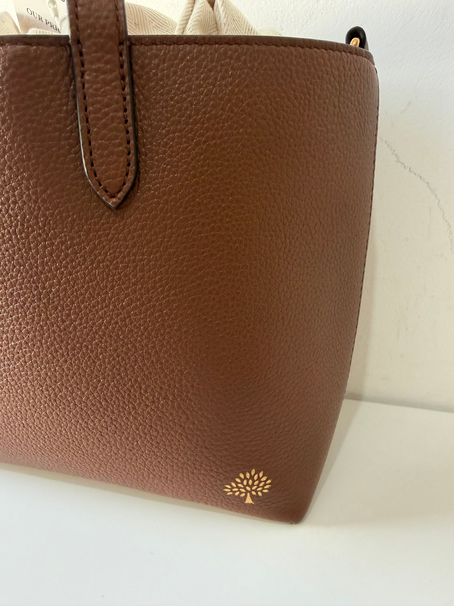Preloved Mulberry Handbag Alder Tote, Small Oak