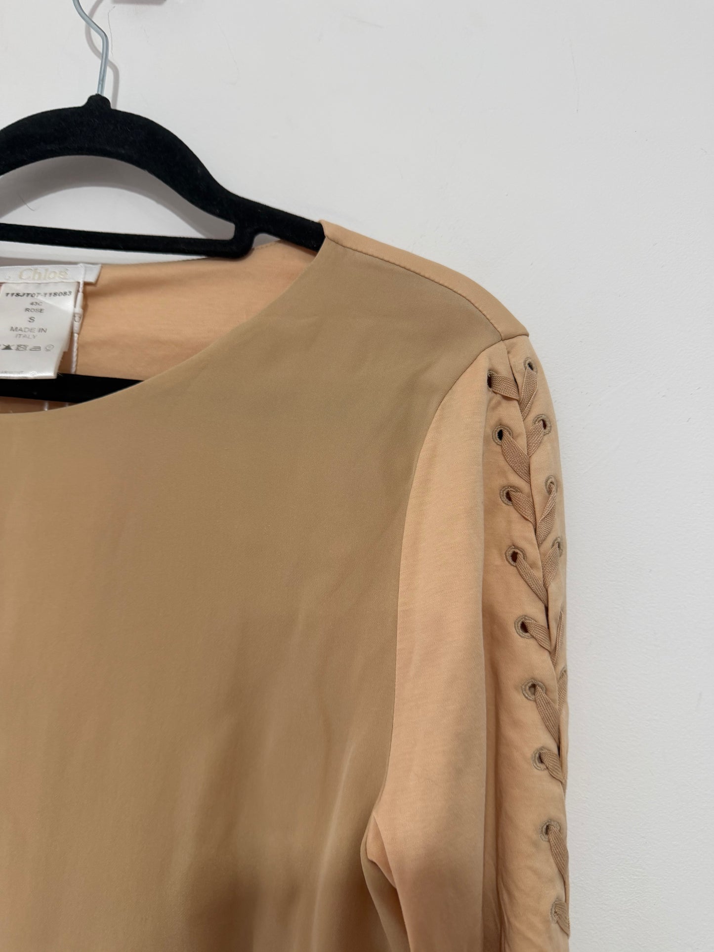 Preowned, Rose Beige Chloé Blouse, Size S