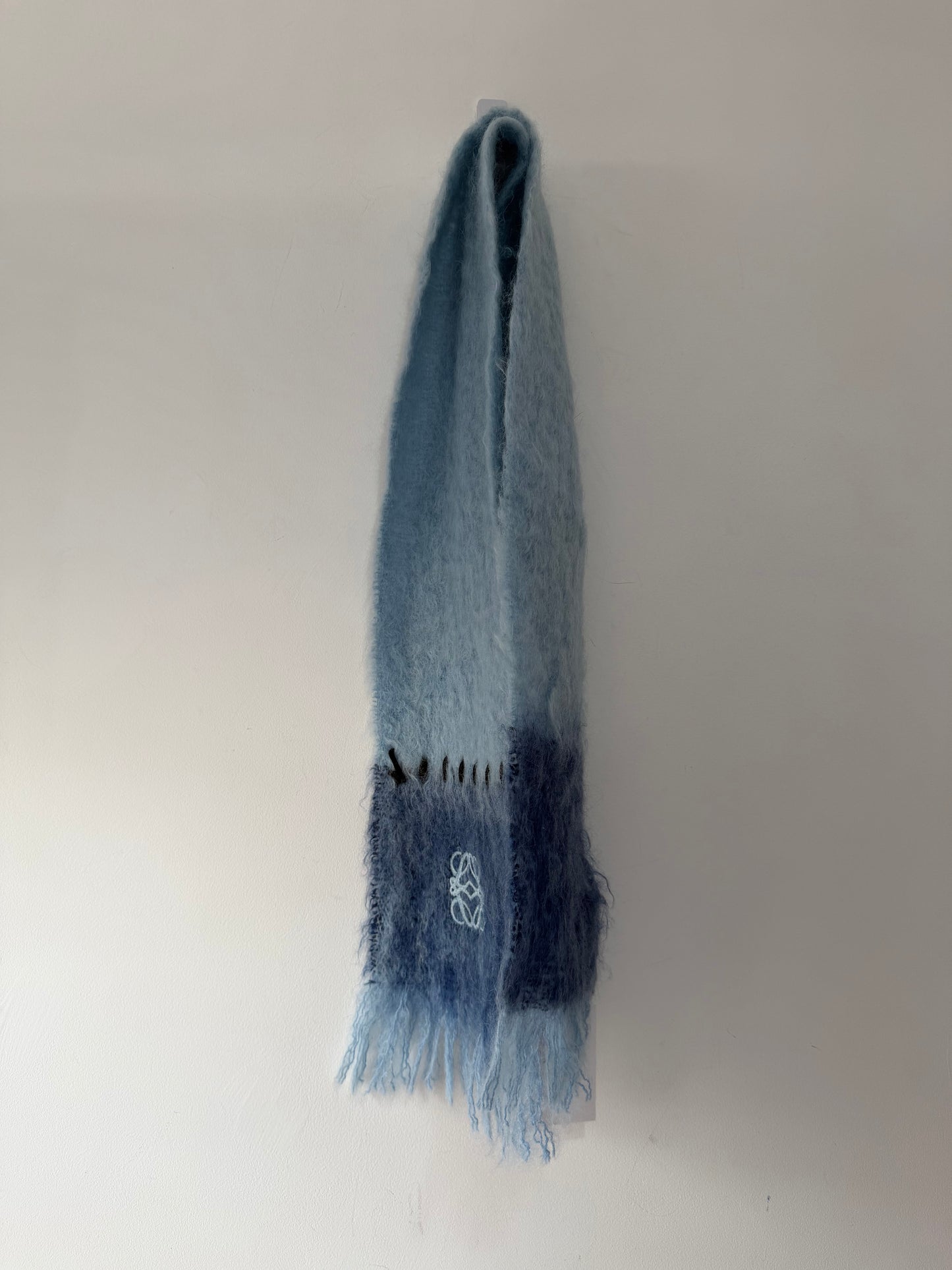 Preloved Loewe Scarf Blue
