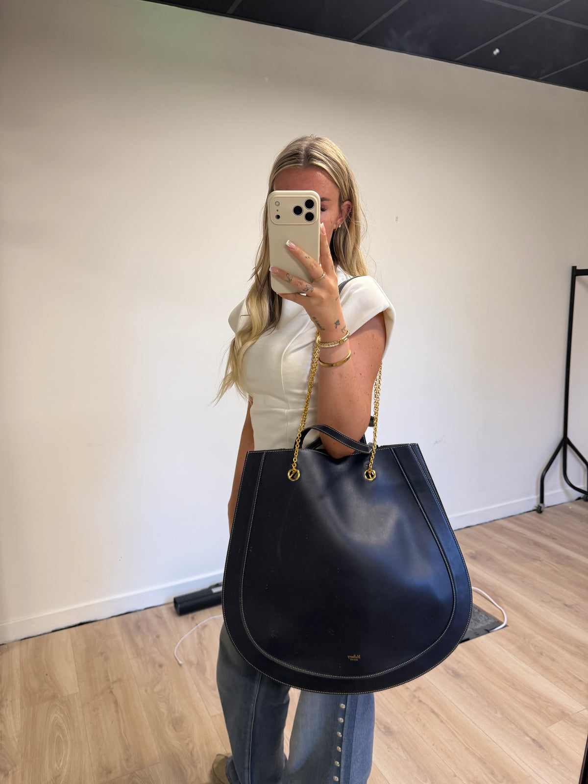 Preloved Mulberry Handbag Navy