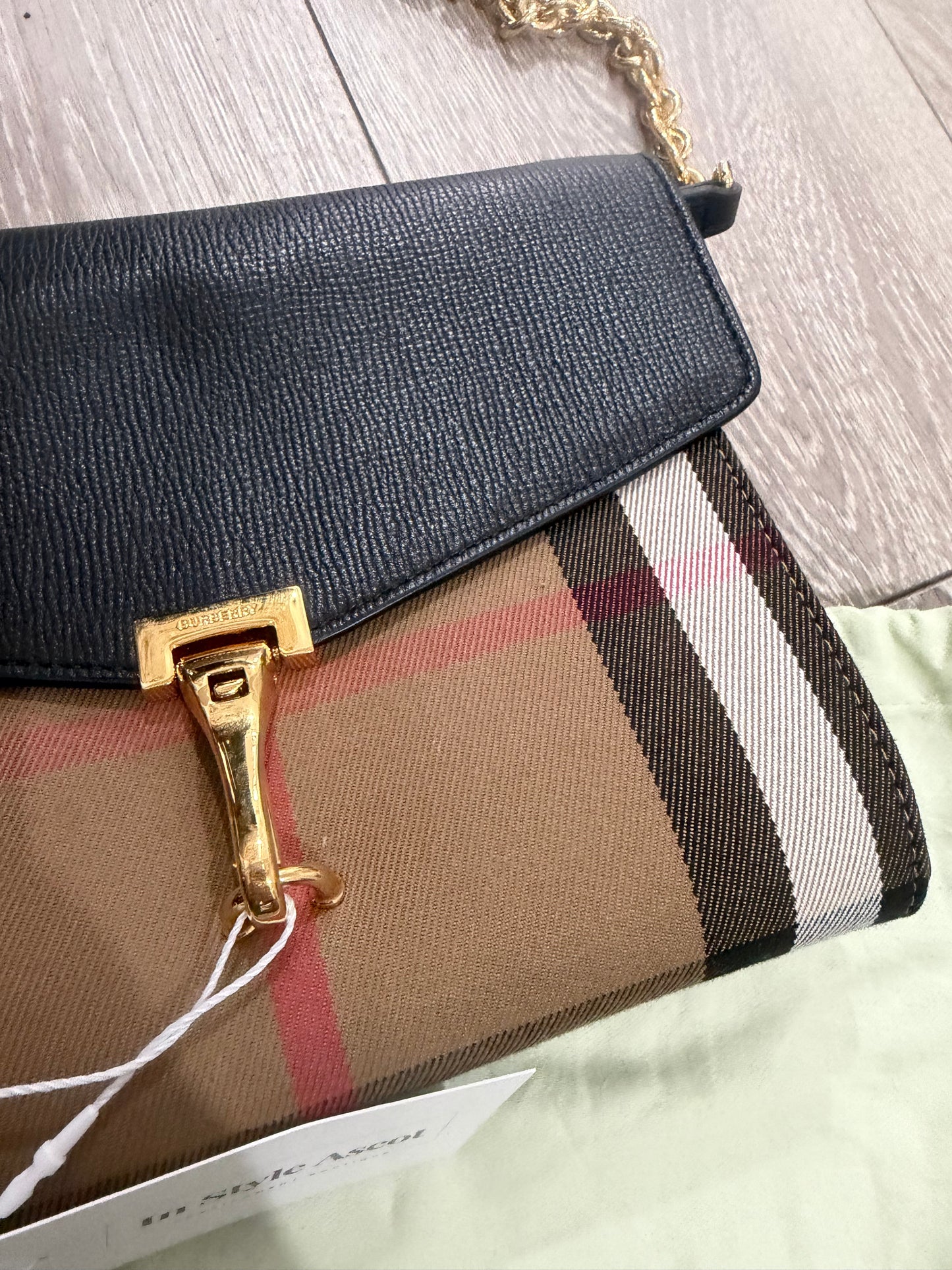 Burberry Macken House Check Small Crossbody Bag