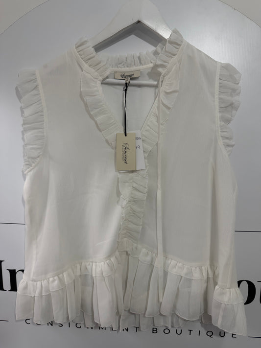 White Somerset by Alice Temperley Blouse Brand New, Size 12