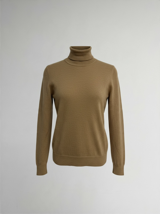 BNWT M&S Turtleneck Jumper Size UK 14 Camel