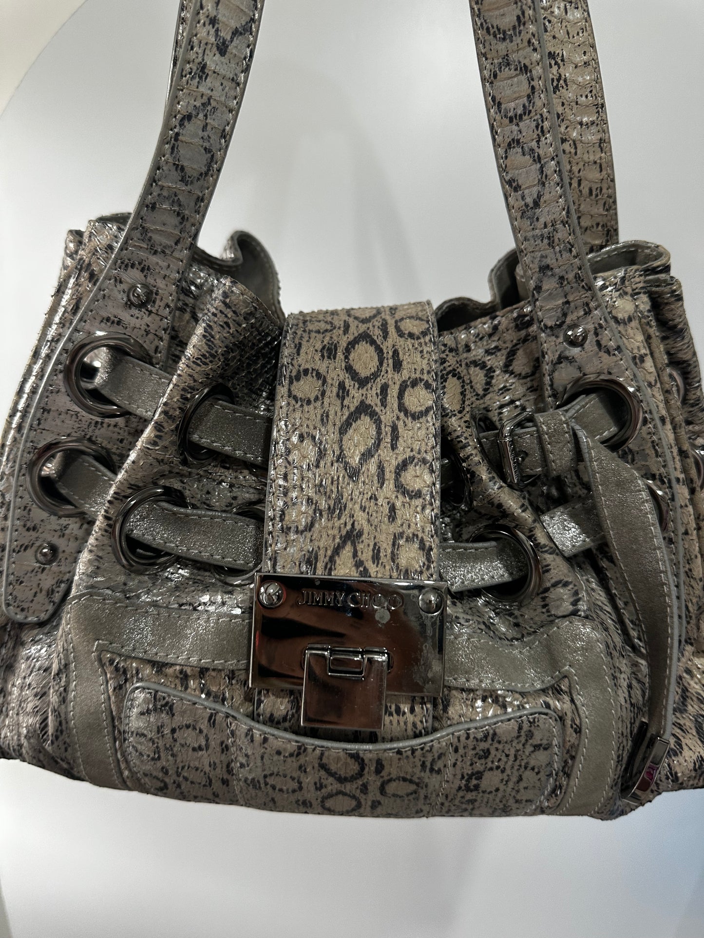 Grey/Snake Jimmy Choo Handbag