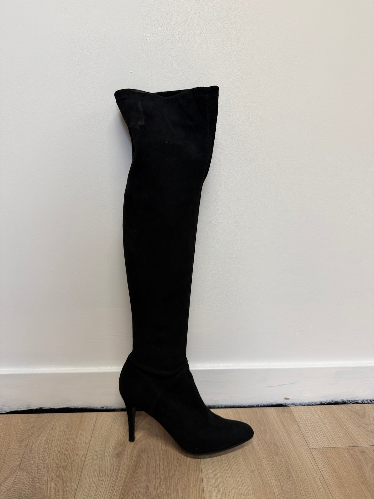 Preloved Karen Millen Knee High Boots, Size 5 Black