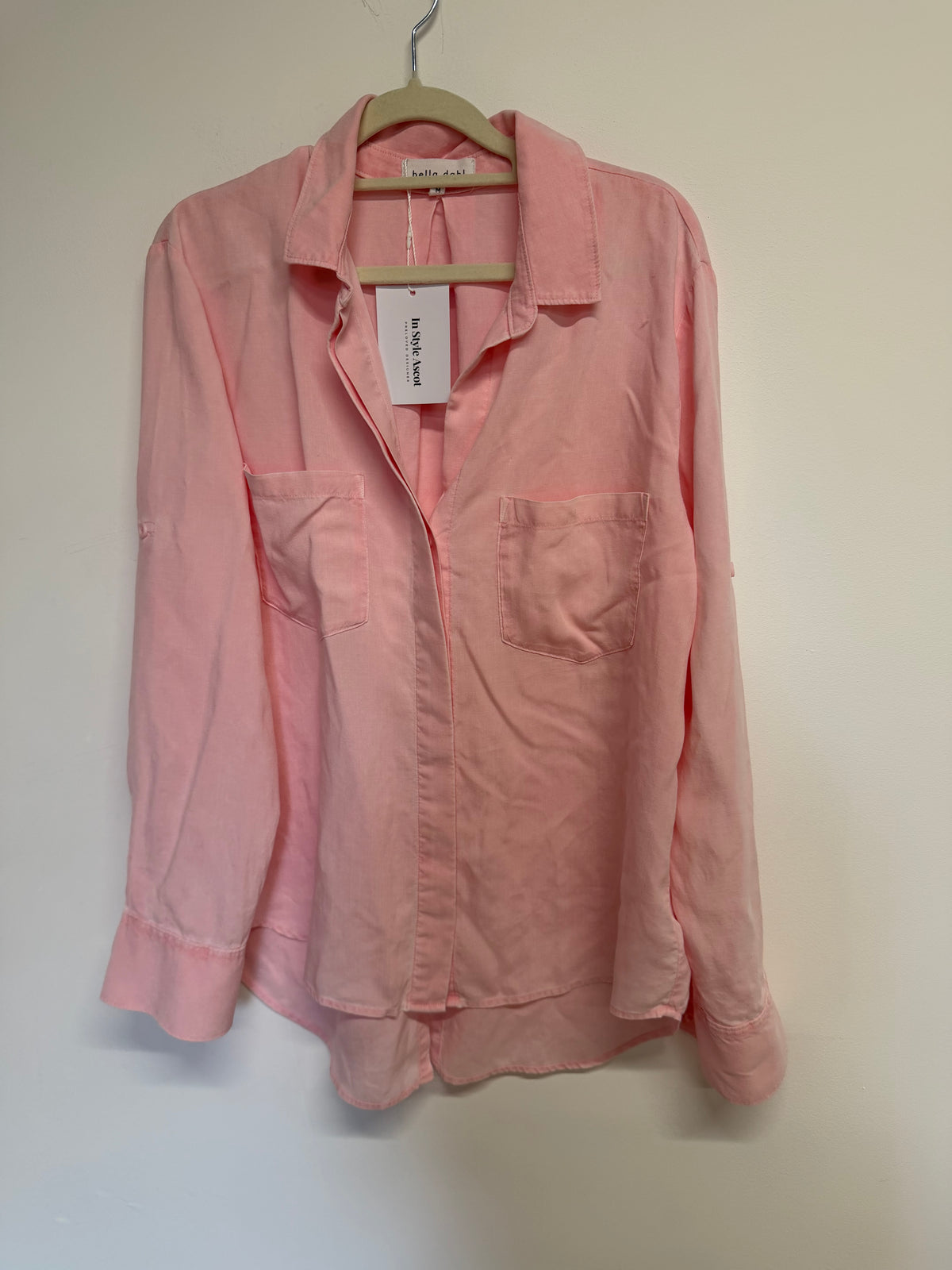 Preloved Bella Dahl Blouse Size M Pink