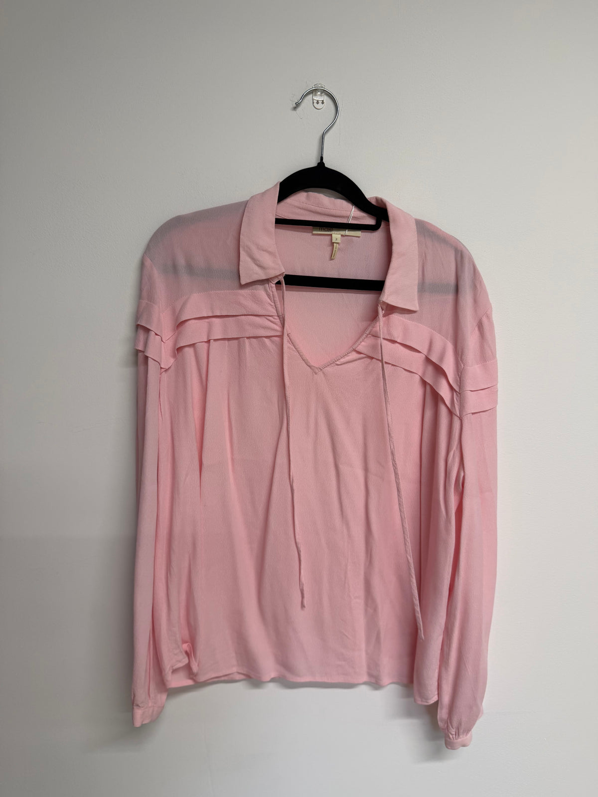 Preloved Maje Blouse Medium Pink
