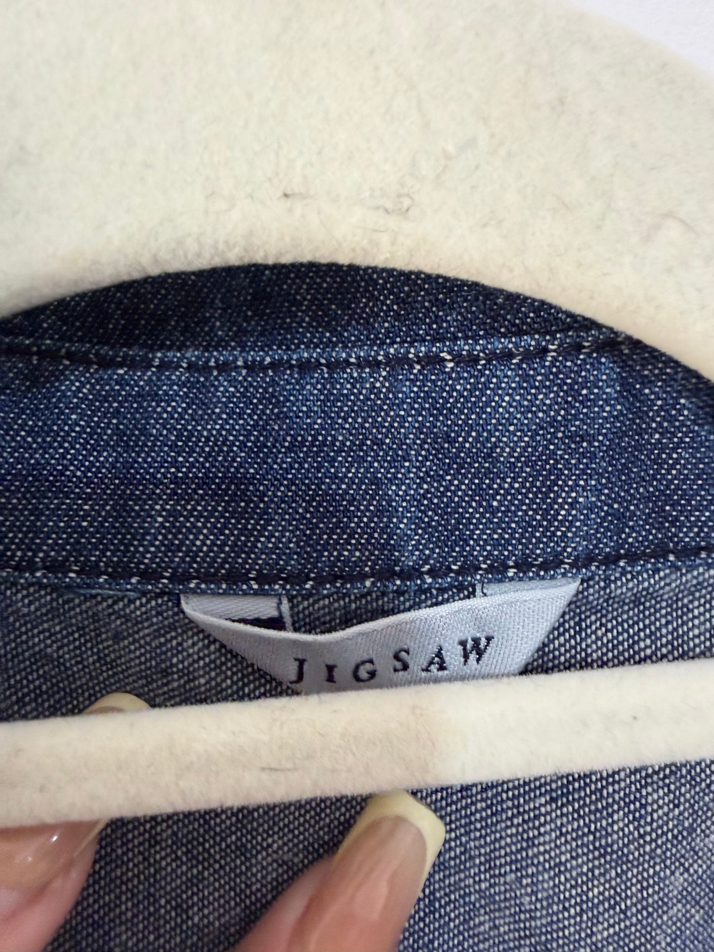Preloved Denim Jigsaw Dress, Large