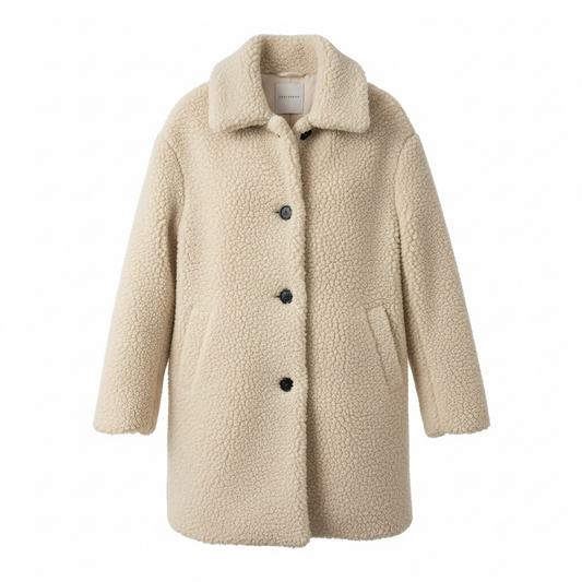 Cream Rino & Pelle Coat, 14