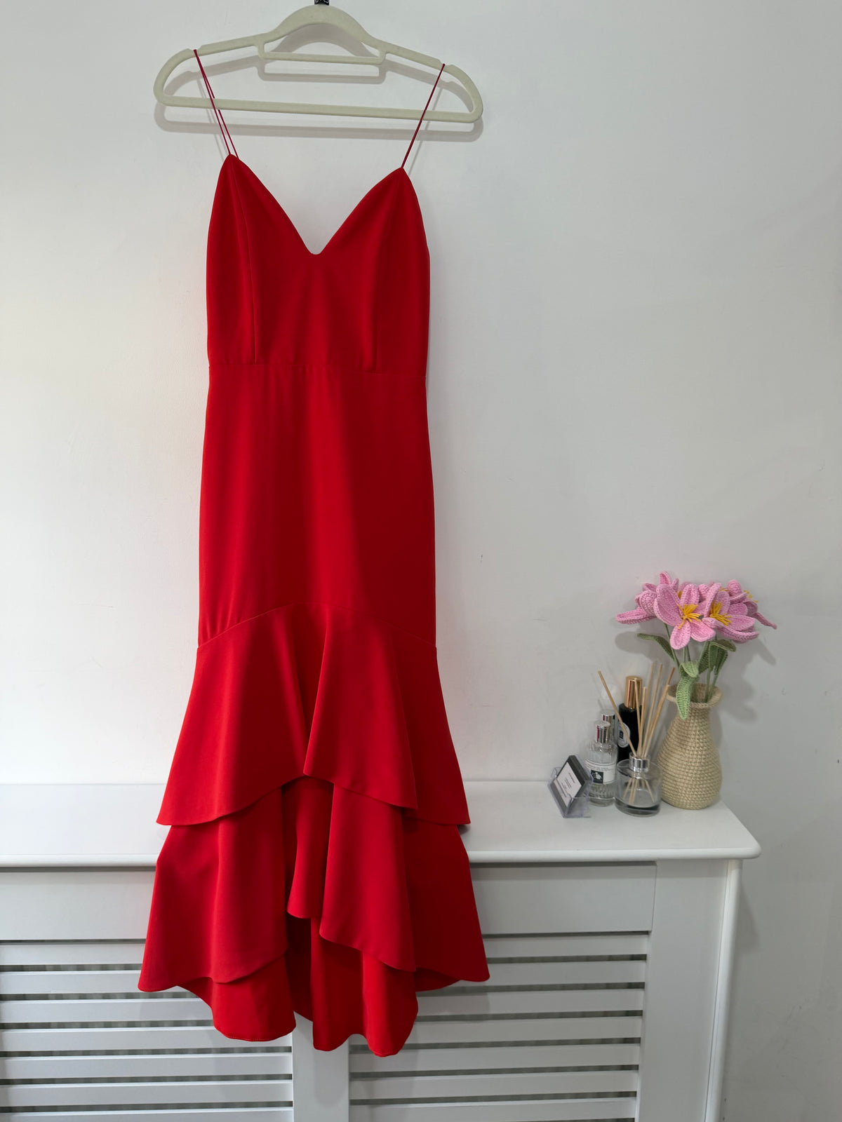 Preloved, Red  Alice + Olivia Dress, UK 4