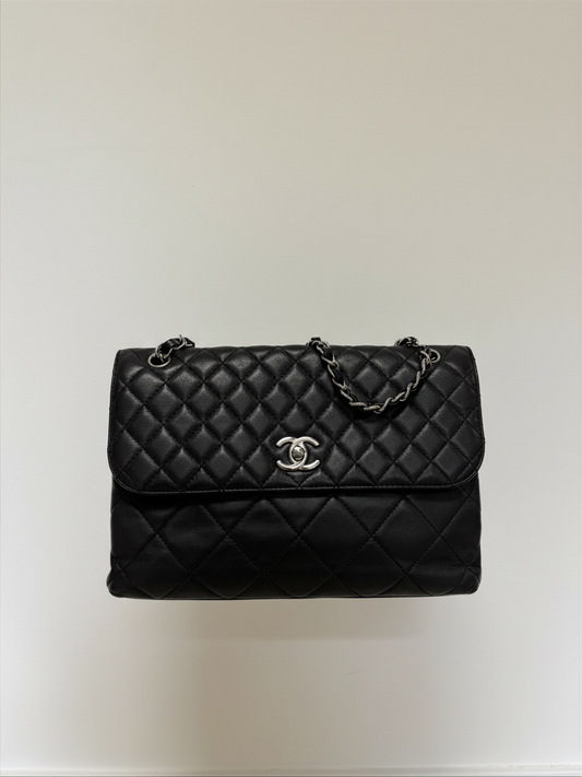 Preloved Chanel Handbag Jumbo Black