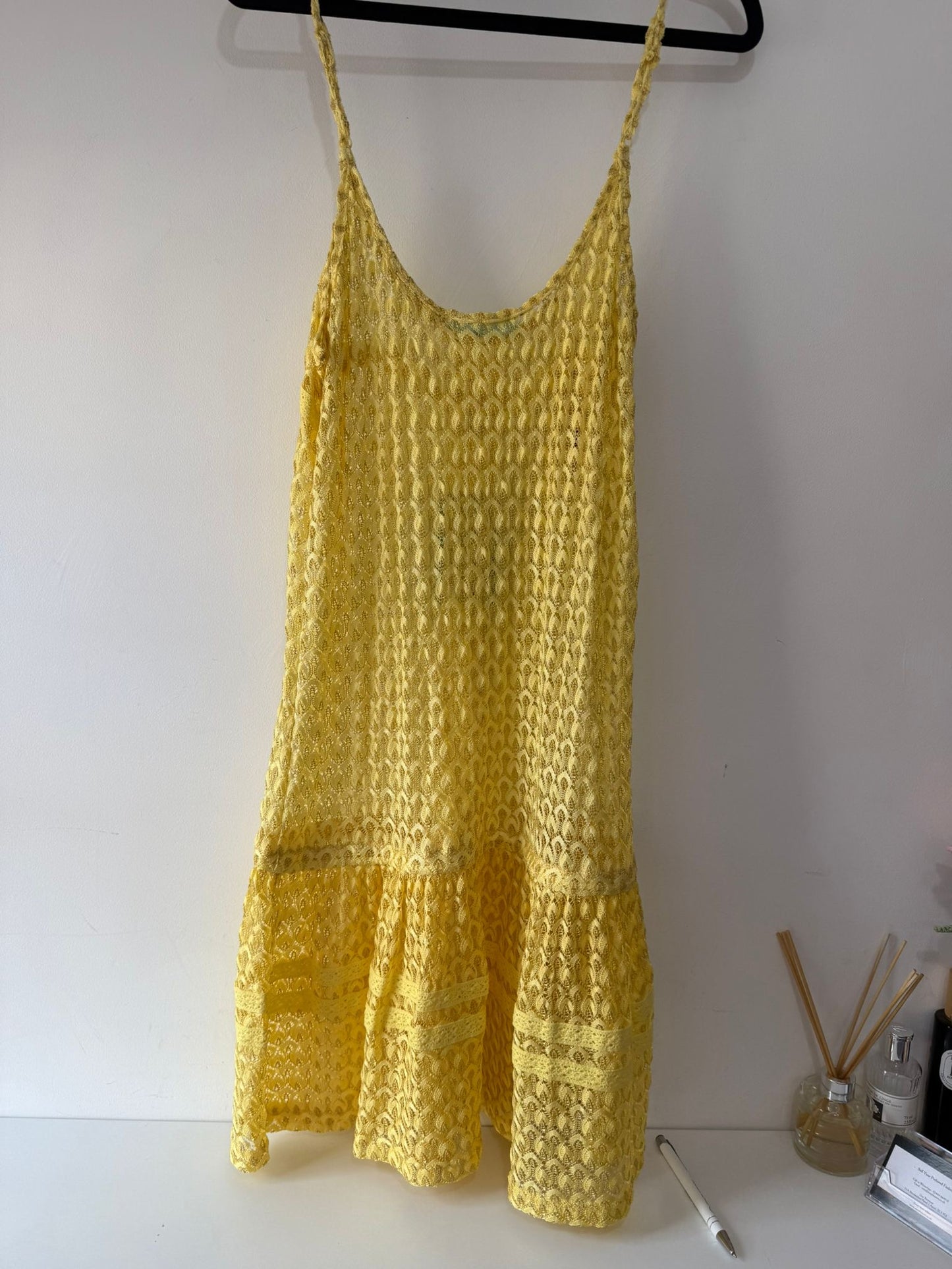 Pre-loved Yellow Melissa Obabash Beach Dress, M, BNWT