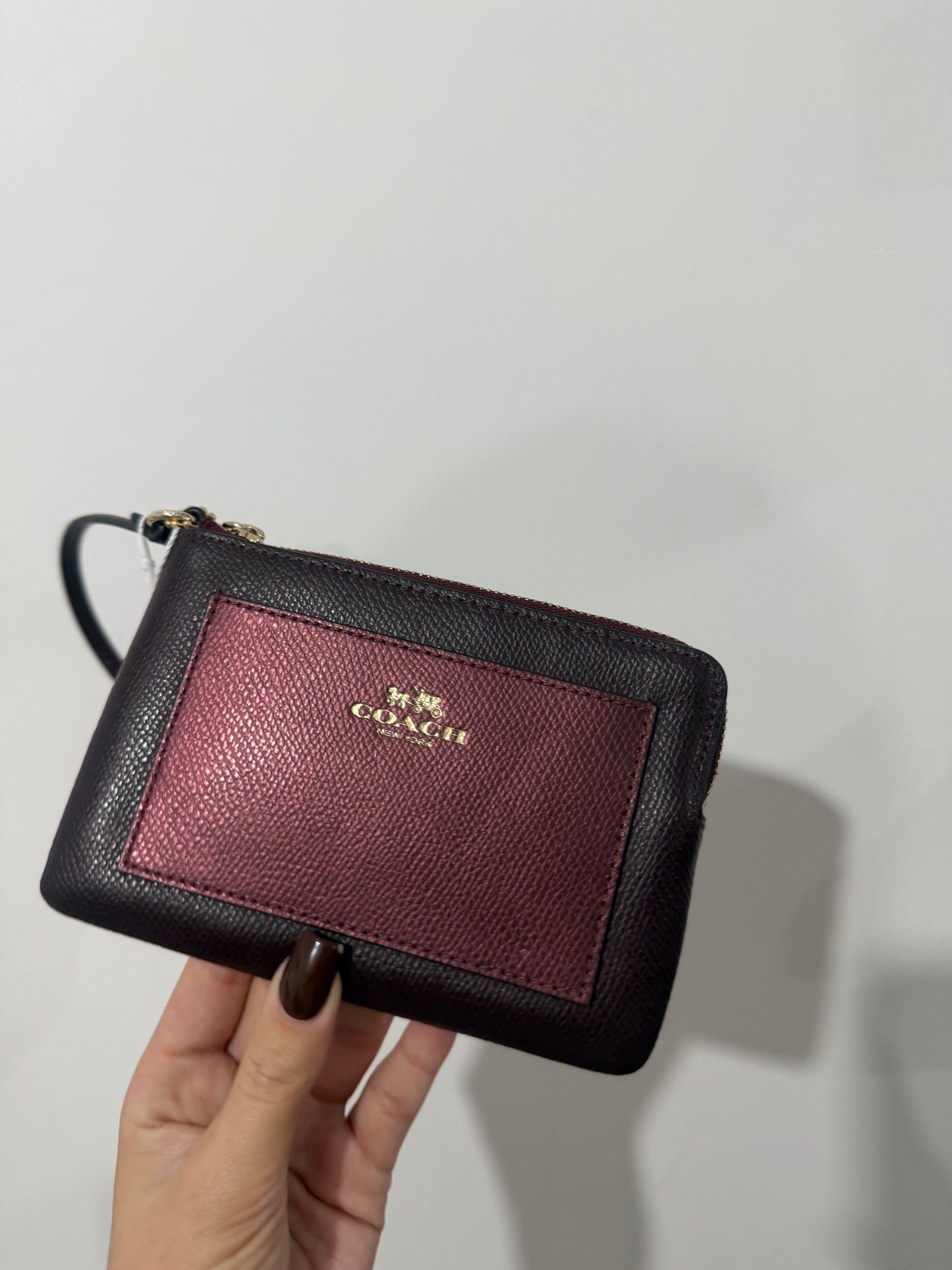 Burgundy Coach Wallet Clutch